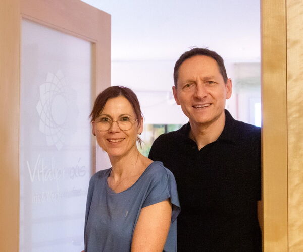 Iris und Werner Dorfner in der Vitalpraxis in Passau/Hacklberg